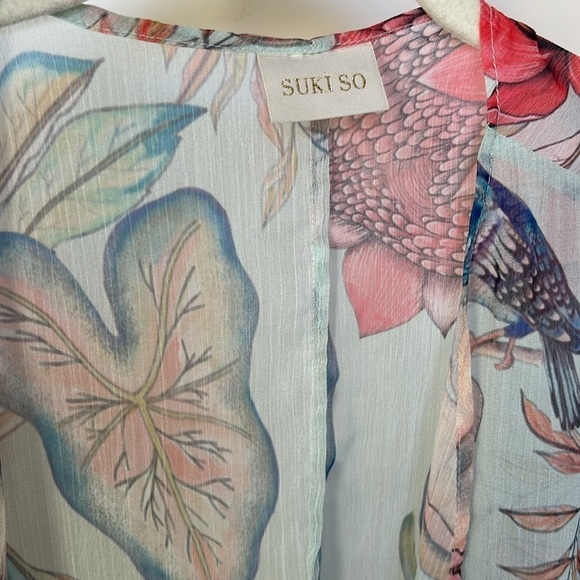 SUKISO WOMEN'S NOMADE KIMONO IN BOTANICA small medium - Picture 4 of 11